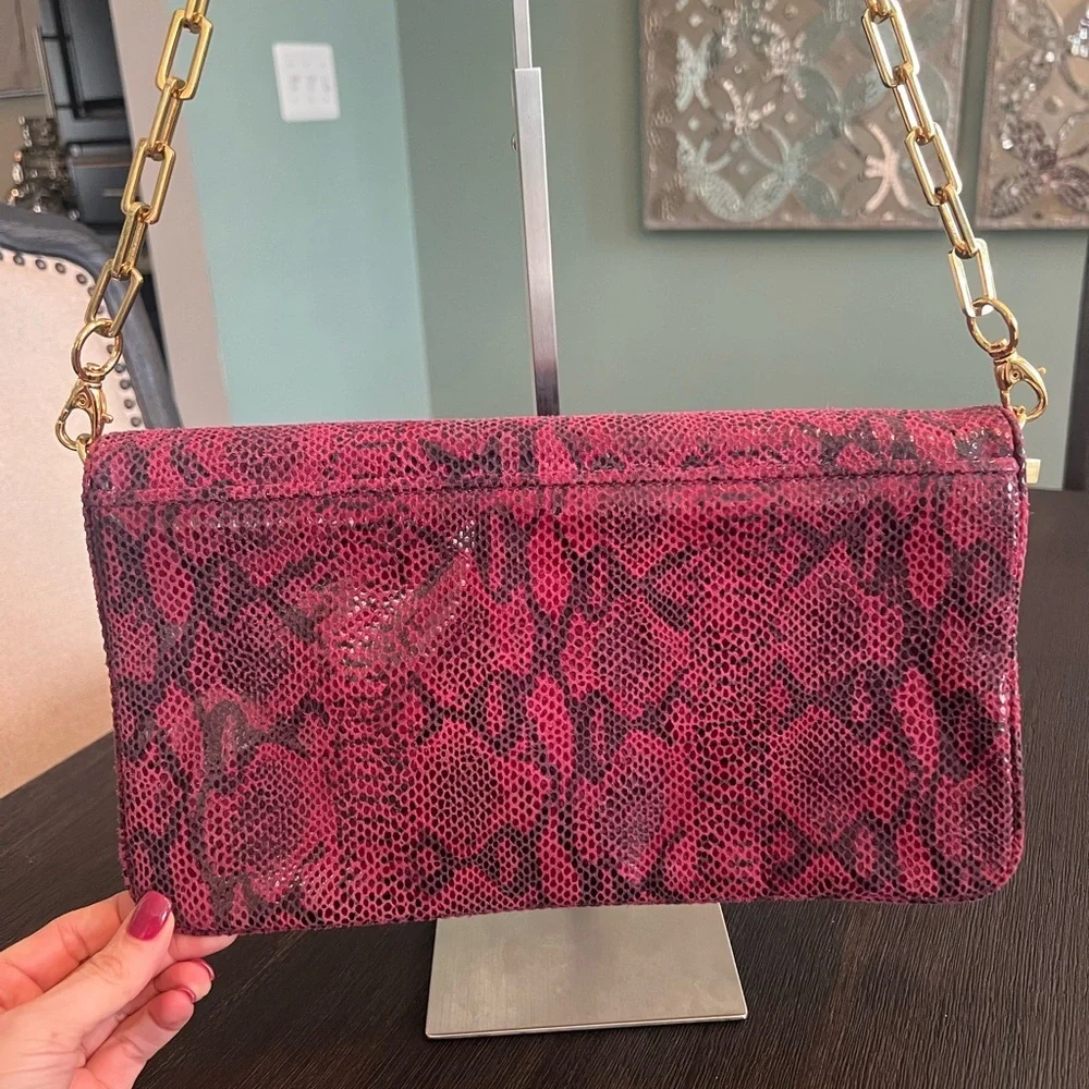 Tory Burch Reva Snakeskin Bag